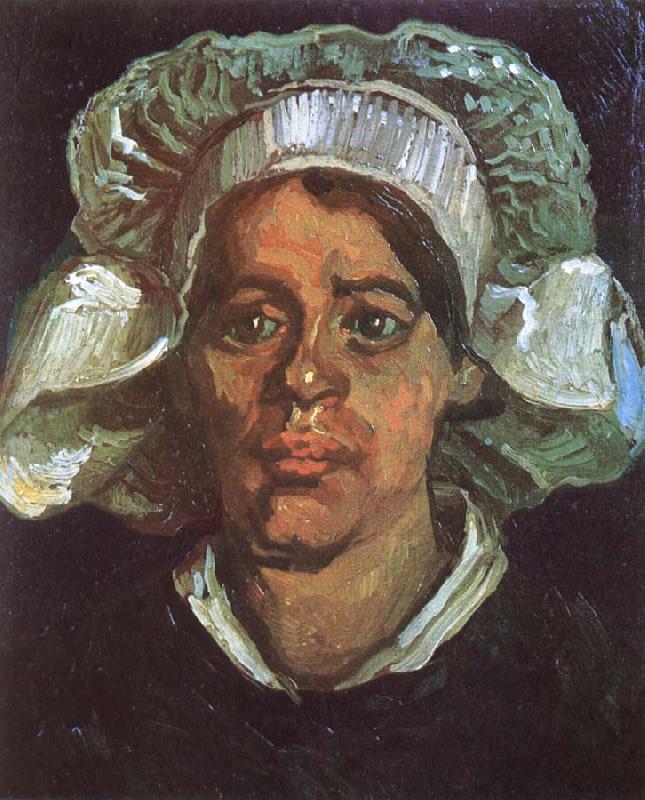 Vincent Van Gogh Head of a Peasant Woman with White Cap (nn04) Sweden oil painting art